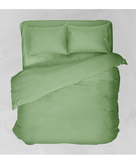 Σεντόνι μεμονωμένο μονό με λάστιχο (100Χ200+25) BASIC GREEN, VIOPROS