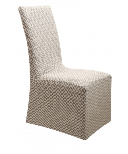 Κάλυμμα καρέκλας με βολάν DIAMOND 2 BEIGE, VIOPROS