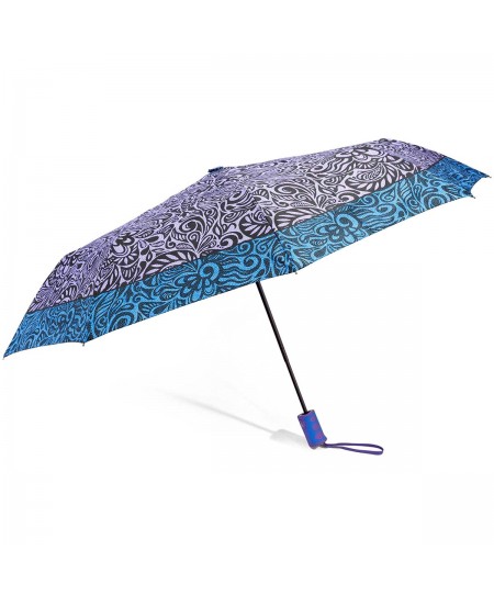 Ομπρέλα σπαστή αυτόματη 092 PURPLE/BLUE, BENZI
