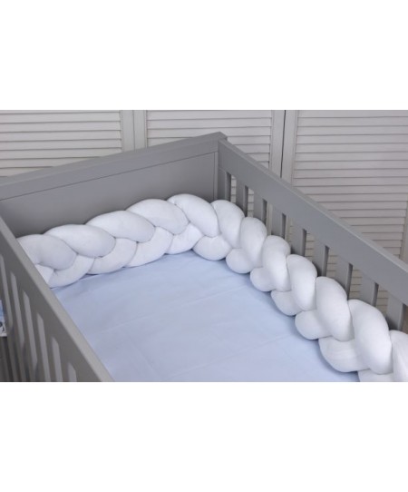 Πάντα κούνιας πλεξούδα (200Χ18) 6713/10 ΛΕΥΚΗ, BABY OLIVER