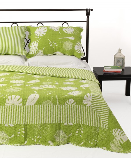 Σετ κουβερλί Υ/Δ (220Χ240) 350 ΛΑΧΑΝΙ, SILK FASHION
