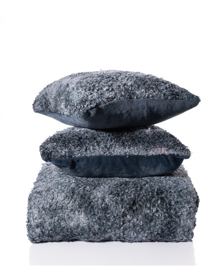 Ριχτάρι γούνινο τριθέσιου (180Χ320) ASTRAKAN GREY, SILK FASHION