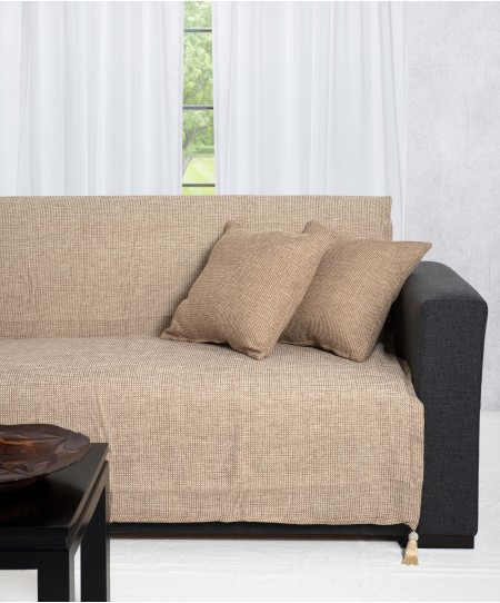 Ριχτάρι πολυθρόνας (180Χ180) 9925 SAND, SILK FASHION