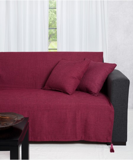 Ριχτάρι πολυθρόνας (180Χ180) 9925 FUCHSIA, SILK FASHION