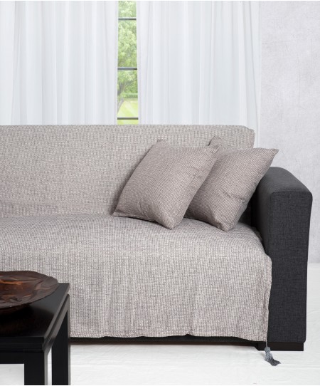 Ριχτάρι πολυθρόνας (180Χ180) 9925 GREY, SILK FASHION