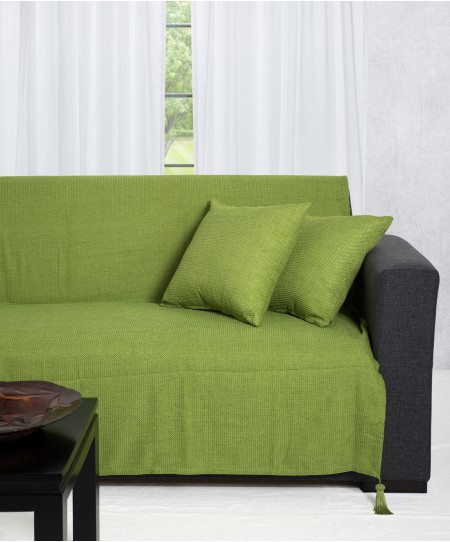 Ριχτάρι πολυθρόνας (180Χ180) 9925 GREEN, SILK FASHION