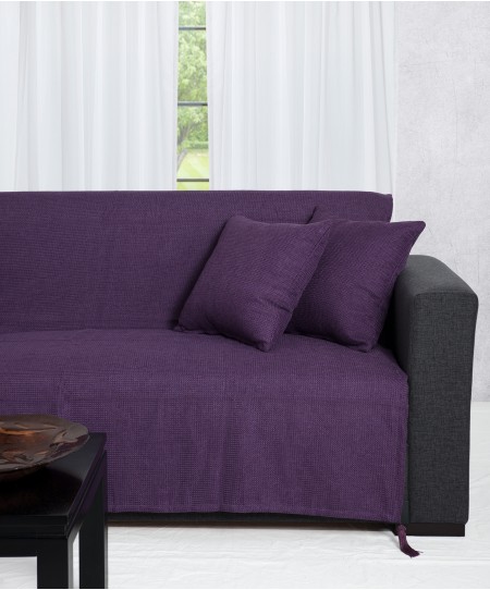 Ριχτάρι πολυθρόνας (180Χ180) 9925 PURPLE, SILK FASHION