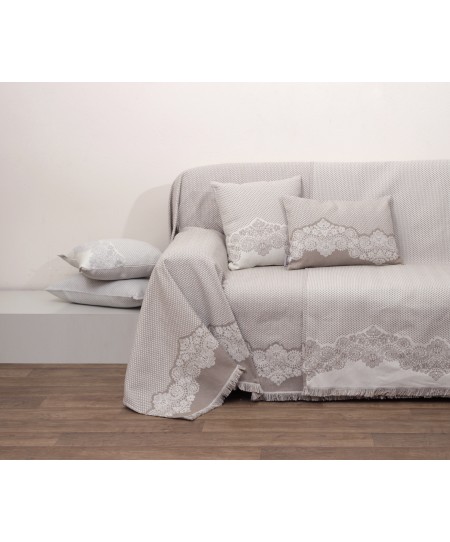 Ριχτάρι πολυθρόνας (180Χ180) 1561 BEIGE, ANNA RISKA