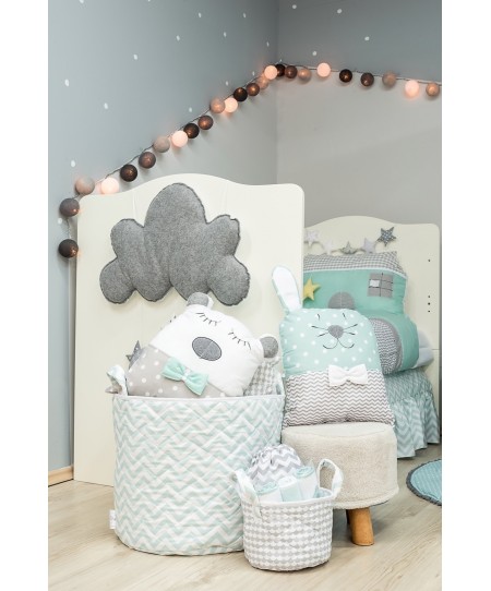 Καλαθάκι καλλυντικών SUGAR FAMILY GREY Δ007S, BABY STAR