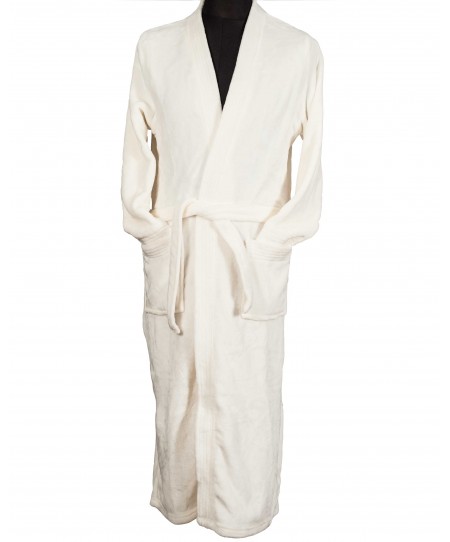 Μπουρνούζι με γιακά  (XL) CORAL LINE FLEECE WHITE, LE BLANC