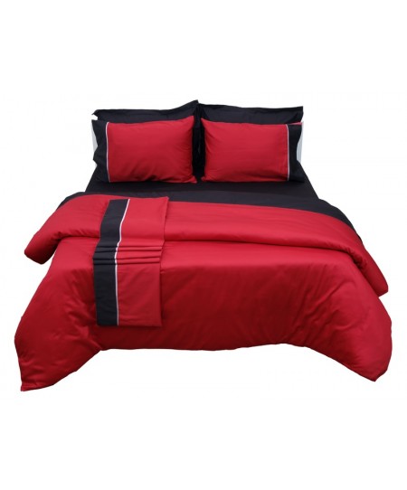Πάπλωμα Υ/Δ (220Χ240) LUXURY BICOLOUR RED/BLACK, ANNA RISKA
