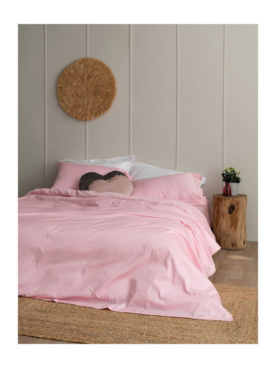 Σετ σεντόνια Υπέρδιπλα 245x270 LUXE SATEEN ROSE