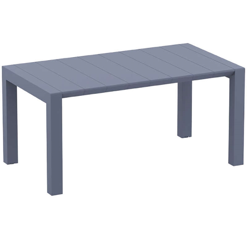 Τραπέζι επεκτεινόμενο (100X180/220) VEGAS DARK GREY, SIESTA