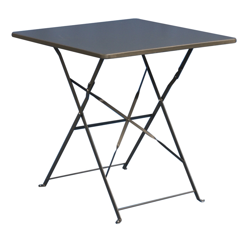 ΑΛΜΑ 70Χ70εκ. ΑΝΘΡΑΚΙ ΤΡΑΠΕΖΙ ΜΕΤΑΛΛΙΚΟ ΠΤΥΣ/ΝΟ