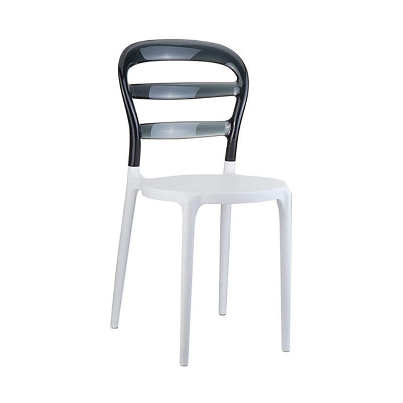 Βιβι white/black transp.καρεκλα
