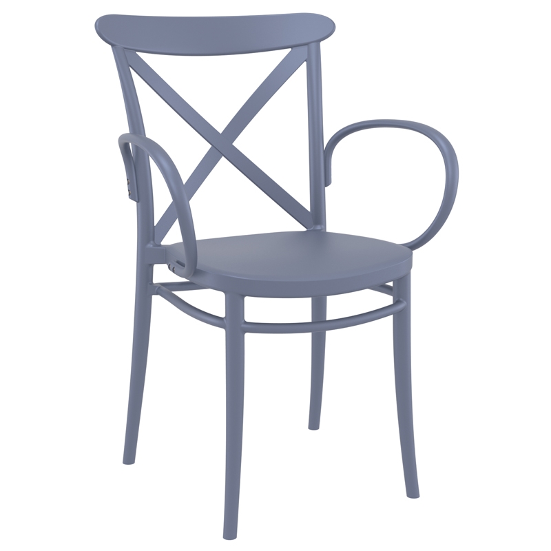 Πολυθρόνα (57Χ51Χ87) CROSS XL DARK GREY, SIESTA