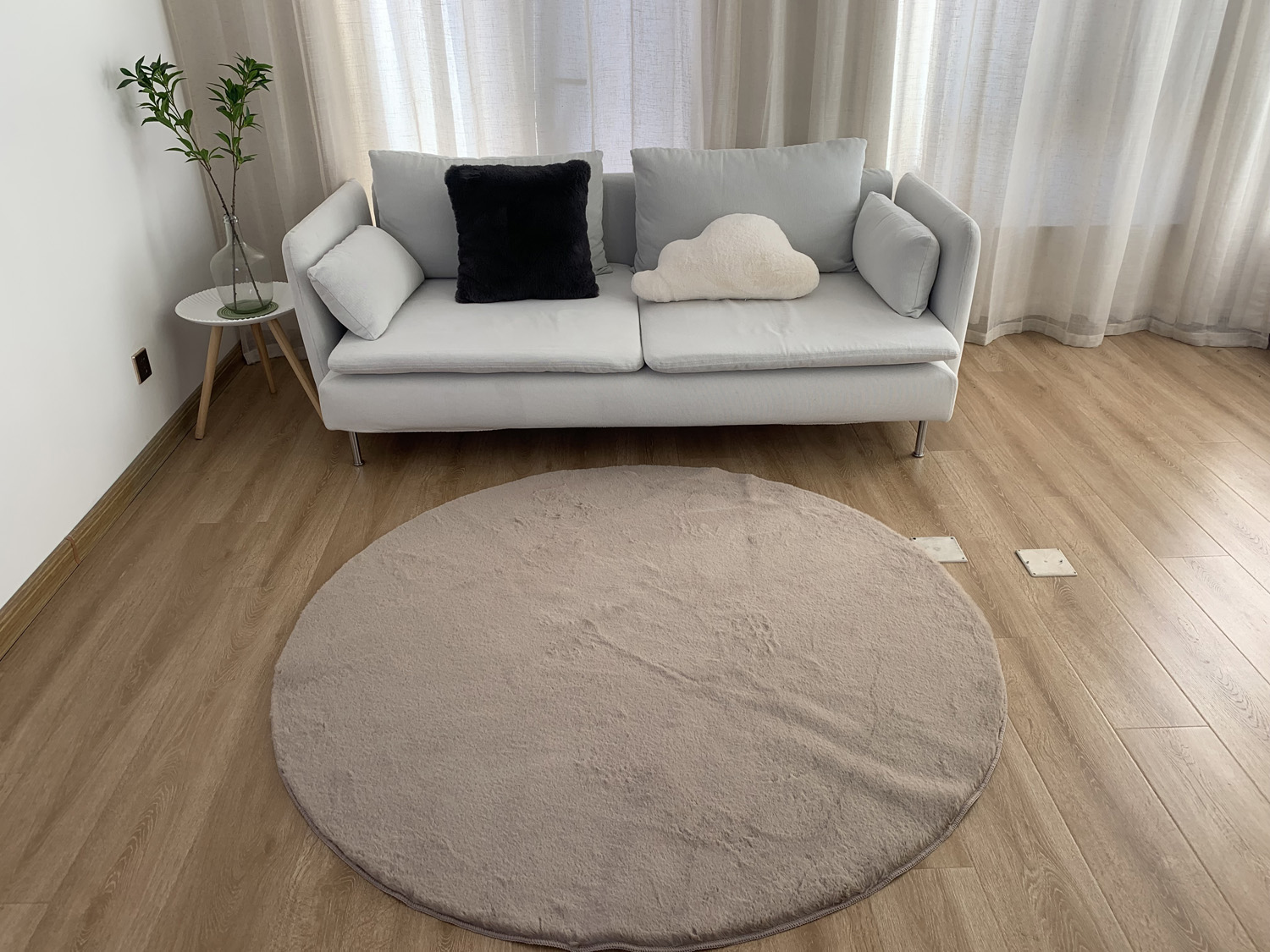 Χαλί Ροτόντα Φ160 Γουνάκι Felicity Linen