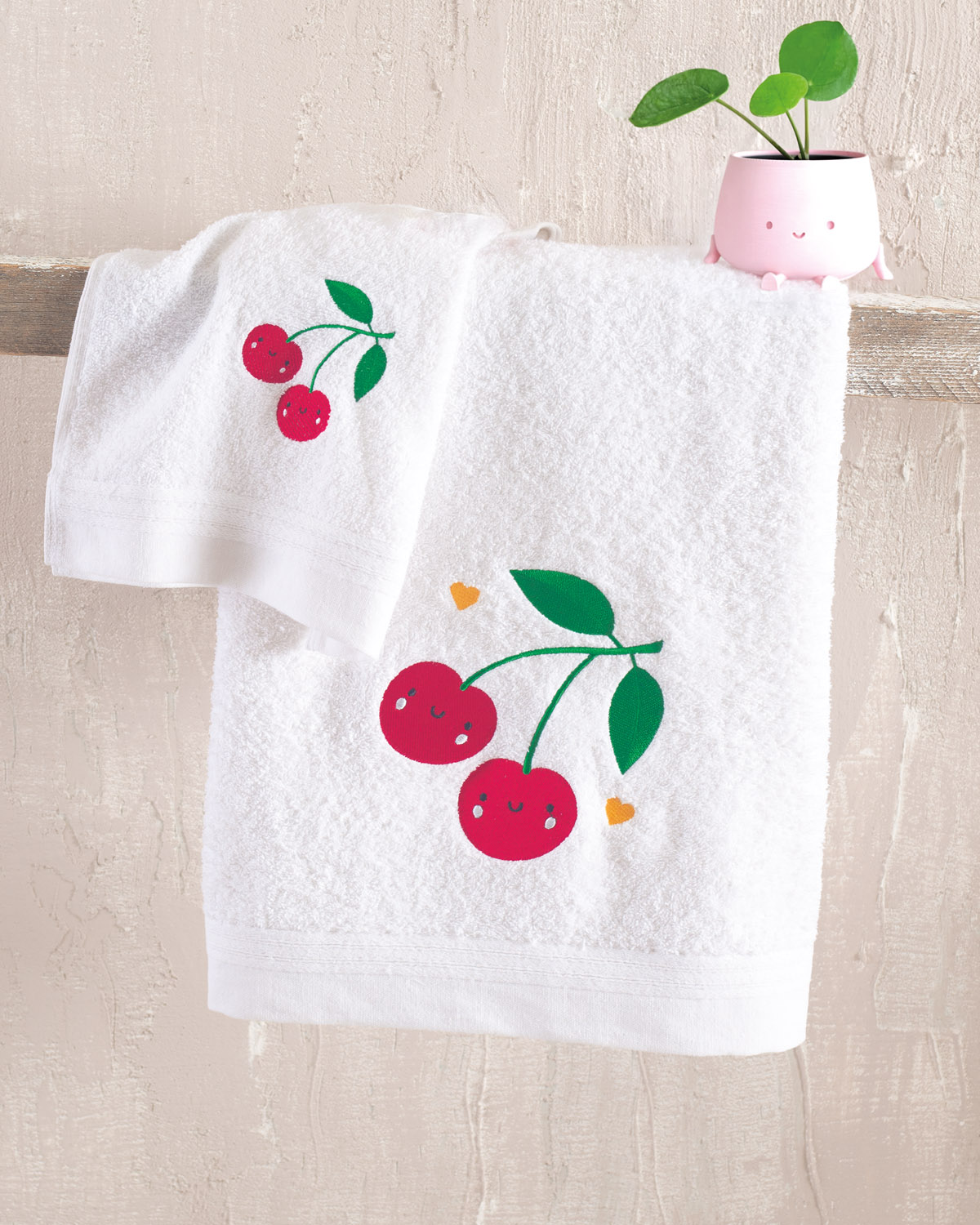 Σετ πετσετεσ 2τεμ. Cherries, rythmos home