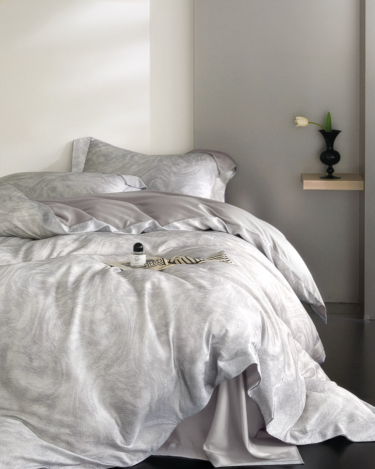 Σετ παπλωματοθηκη υ/δ (240χ260) perle, rythmos home