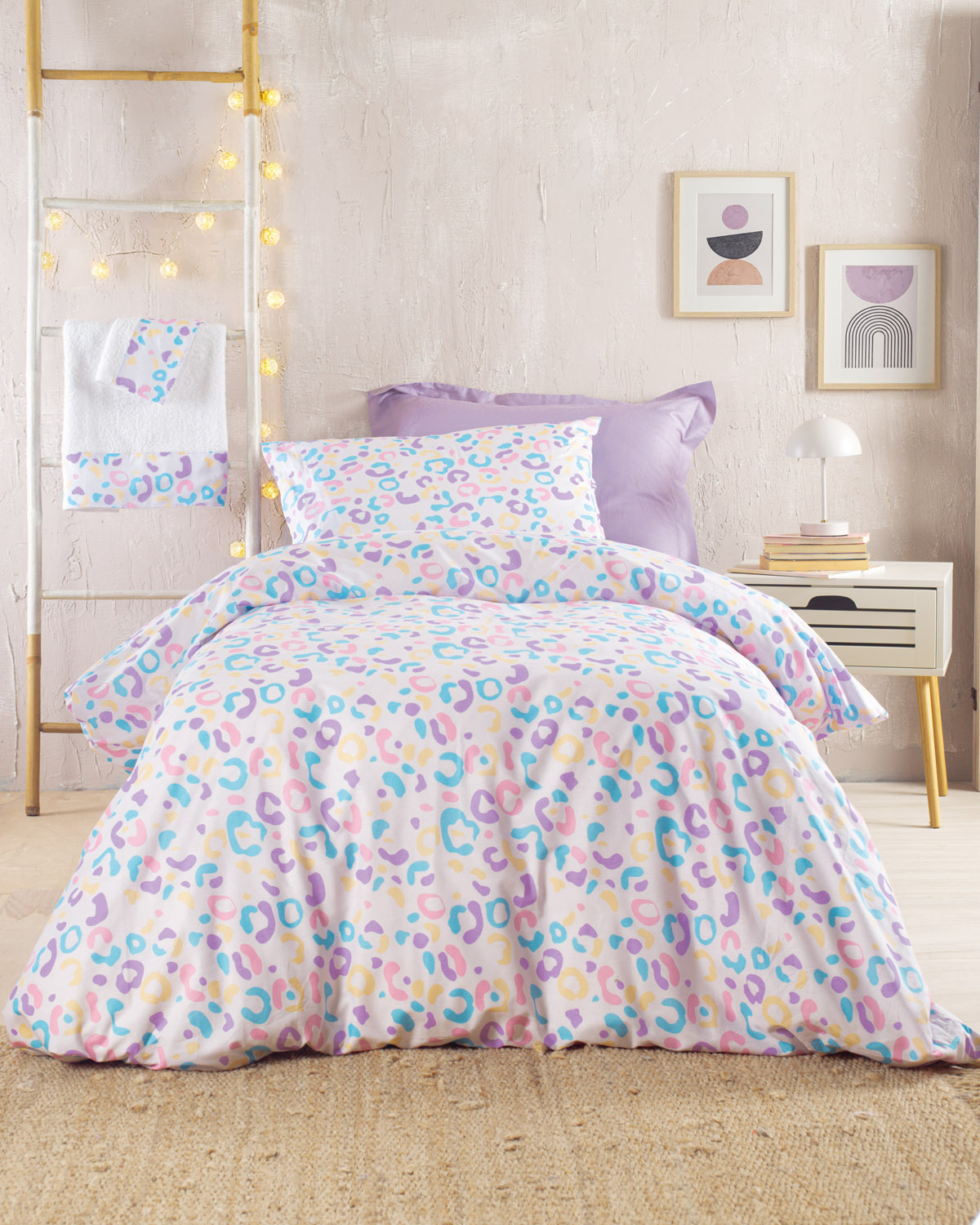Σετ σεντονια μονα (160χ260) candy, rythmos home