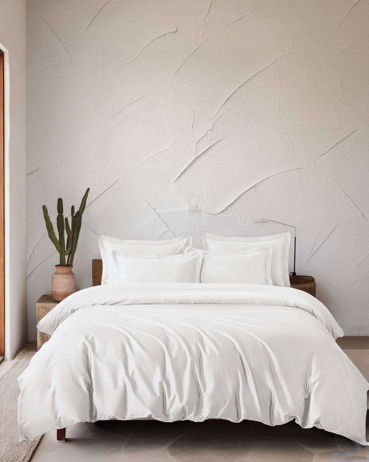 Σετ παπλωματοθηκη υ/δ (240χ260) glacier off white, rythmos home