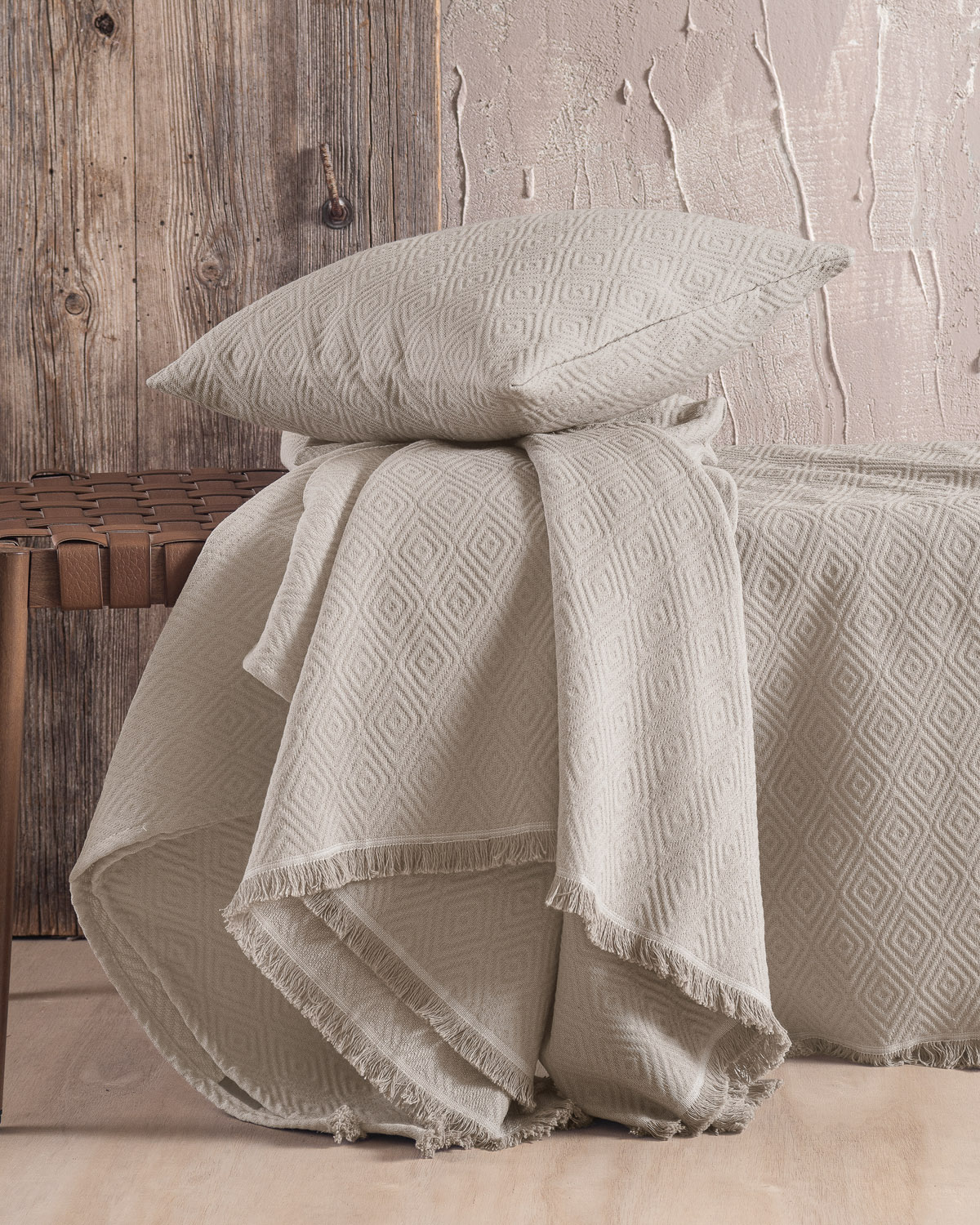 Ριχταρι πολυθρονασ (160χ180) elysse beige-grey, rythmos home