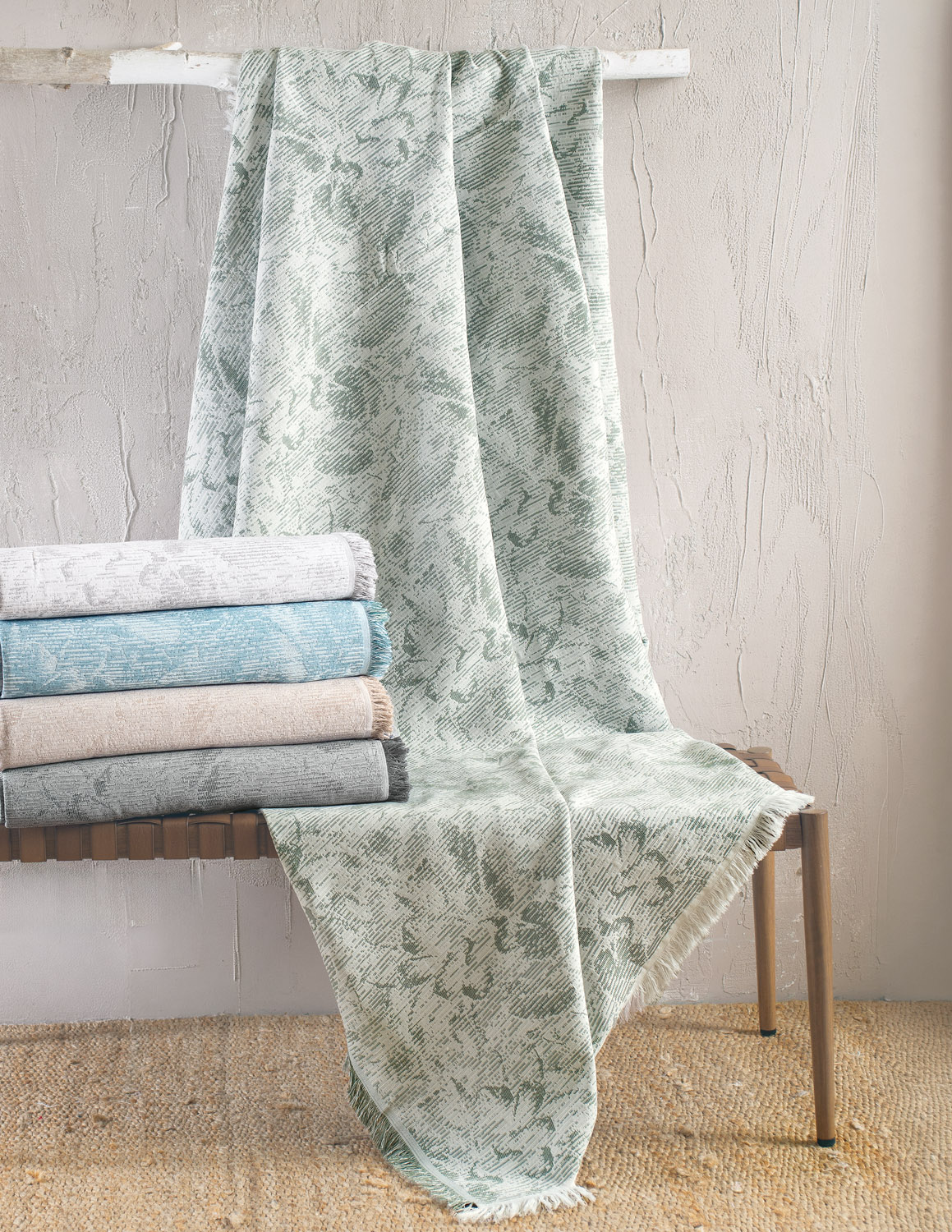 Ριχταρι τριθεσιου (180χ280) peony khaki, rythmos home