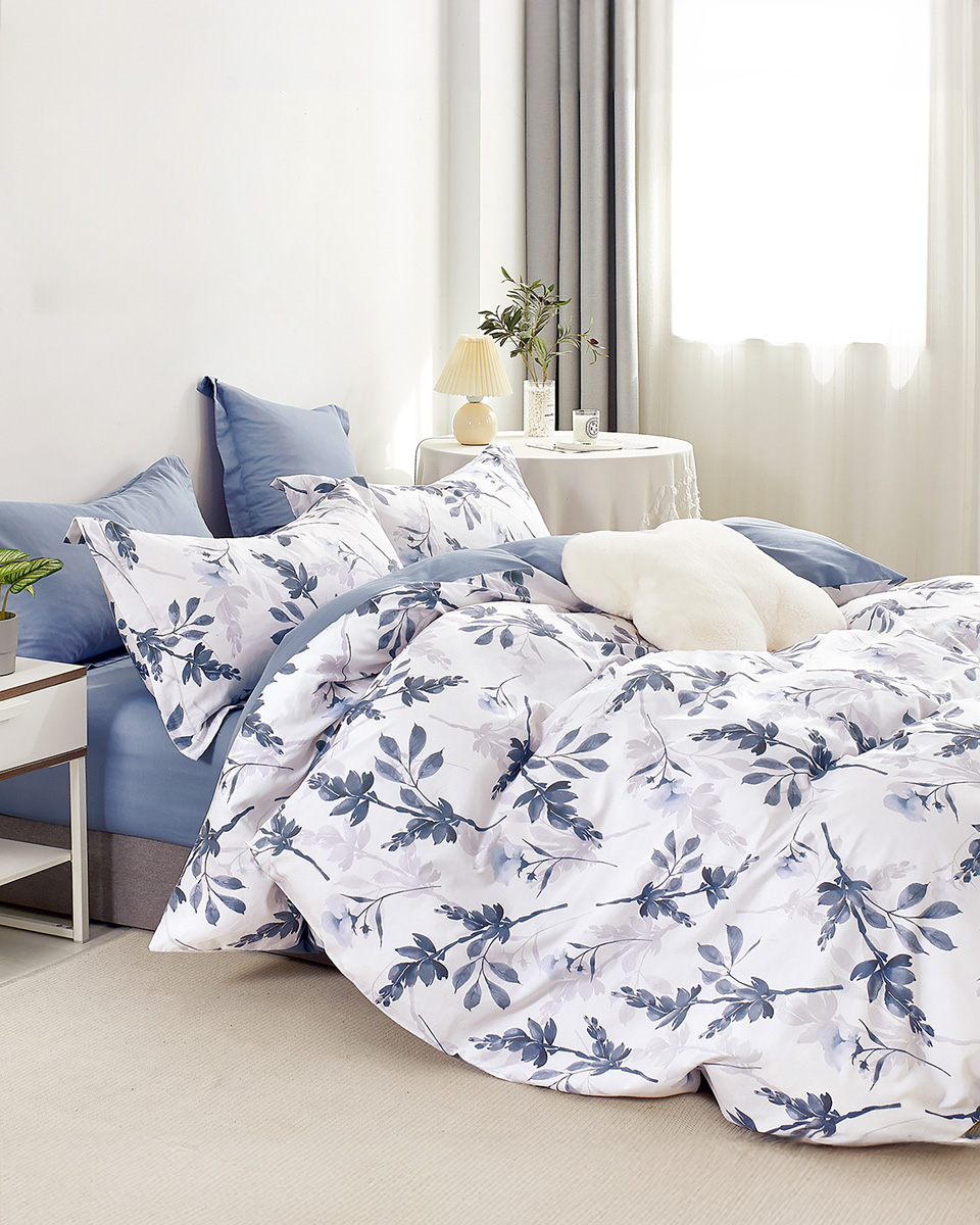 Παπλωματοθήκη Υπέρδιπλη (Σετ 220×250) 2 Όψεων Rythmos Spirit Violet