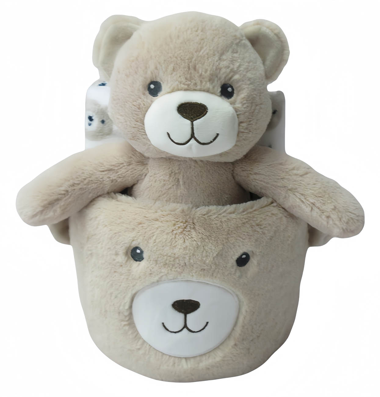 Σετ 3 τεμ Κουβέρτα Αγκαλιάς, Λούτρινο σε Καλαθάκι 710