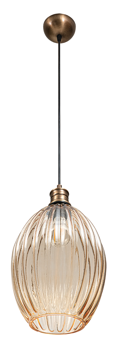 Pdt 1455 ηn 1/φ γυαλινο οβαλ μελι 1χε27