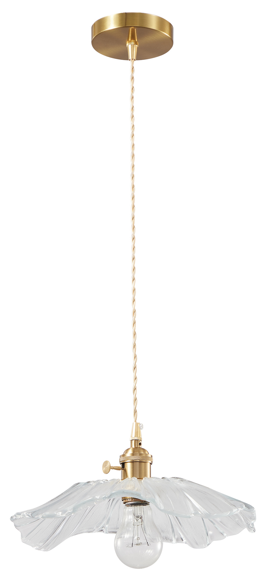 Pdc 1488 1/φ κρεμαστο vintage me γυαλι λουλουδι 1χε27