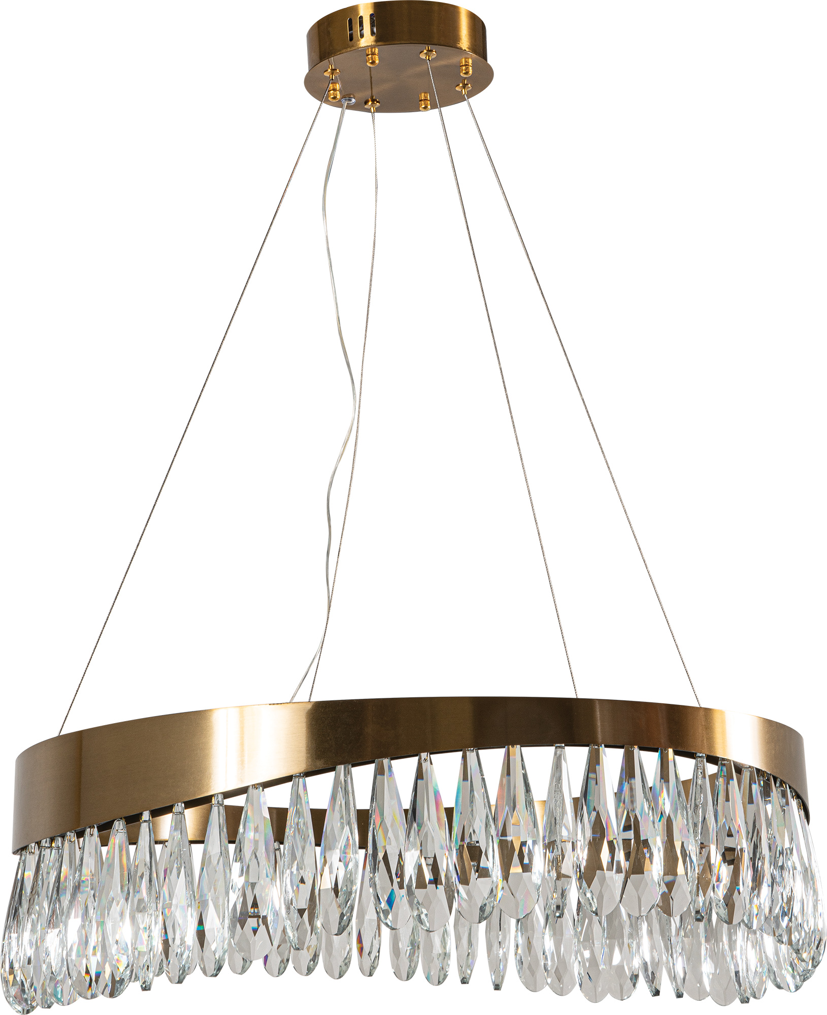 Pdc 708-60 κρεμαστο led σαν κυμα με κρυσταλλα