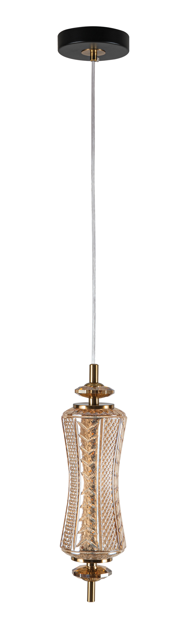 Pdc 1287 hn 1/φ μακροστενο γυαλινο led-7w διακοσμητικο κρυσταλλο