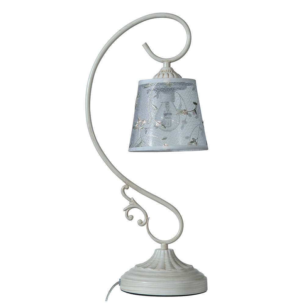 Tlc 3386 wh πορτατιφ εκρου με καπελο λουλουδι 1χε14