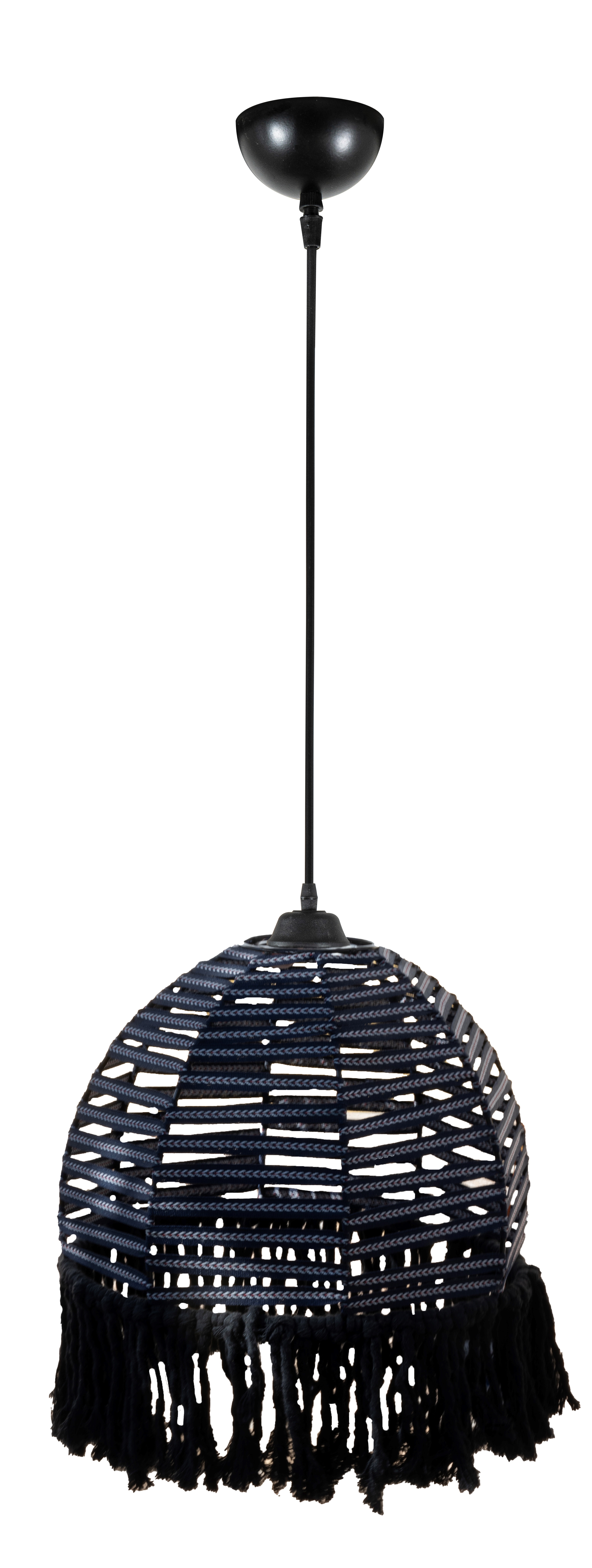 Pdt 6813-nv/bk # 30ek 1/φ καπελο κορδελα μπλε με κροσια μαυρα