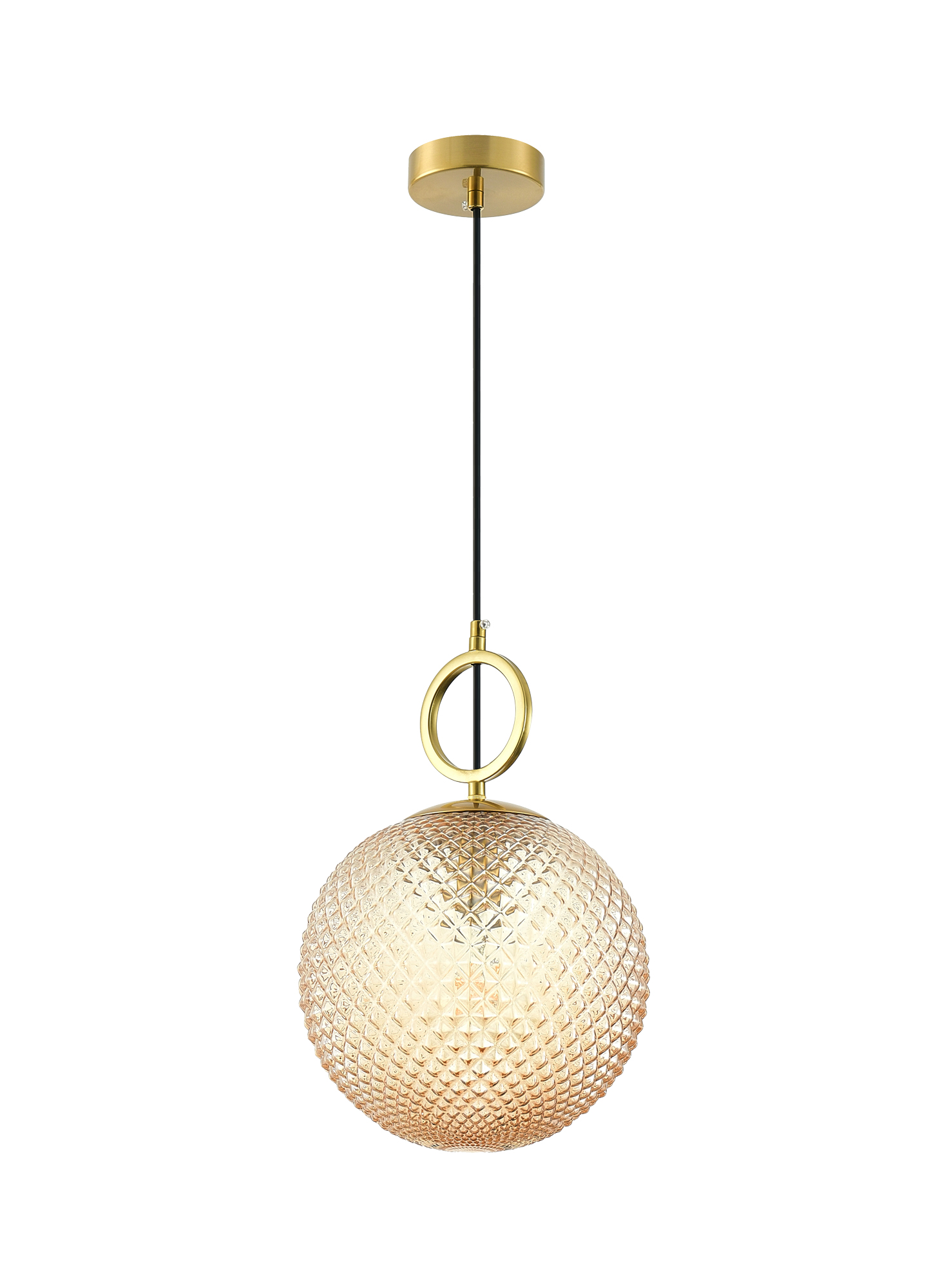 Pdc 1490 yl 1/φ αναγλυφη μπαλα μελι me διακοσμητικη αναρτιση 1χε27