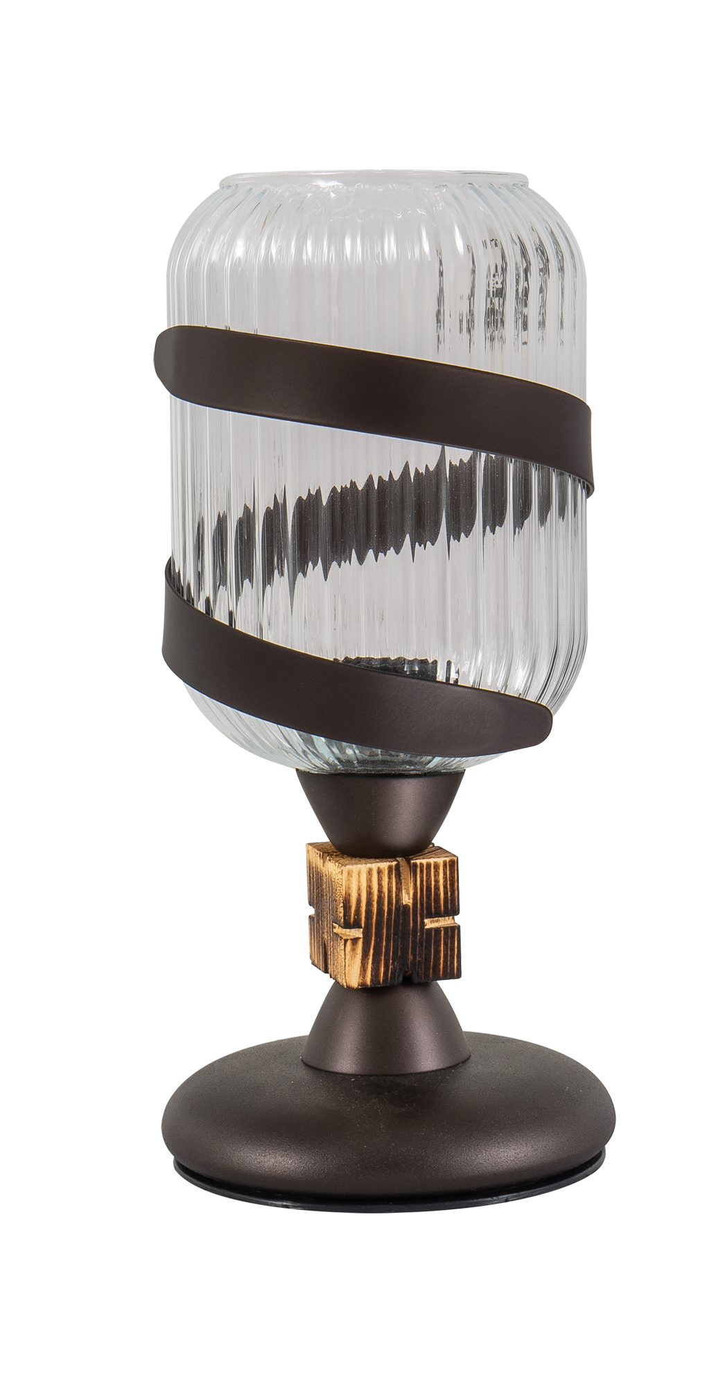 TLA 136 TR ΠΟΡΤΑΤΙΦ ΡΟΥΣΤΙΚ ΜΕ ΛΑΜΑ ΚΑΙ ΔΙΑΦΑΝΟ ΓΥΑΛΙ 1xE-27 40W