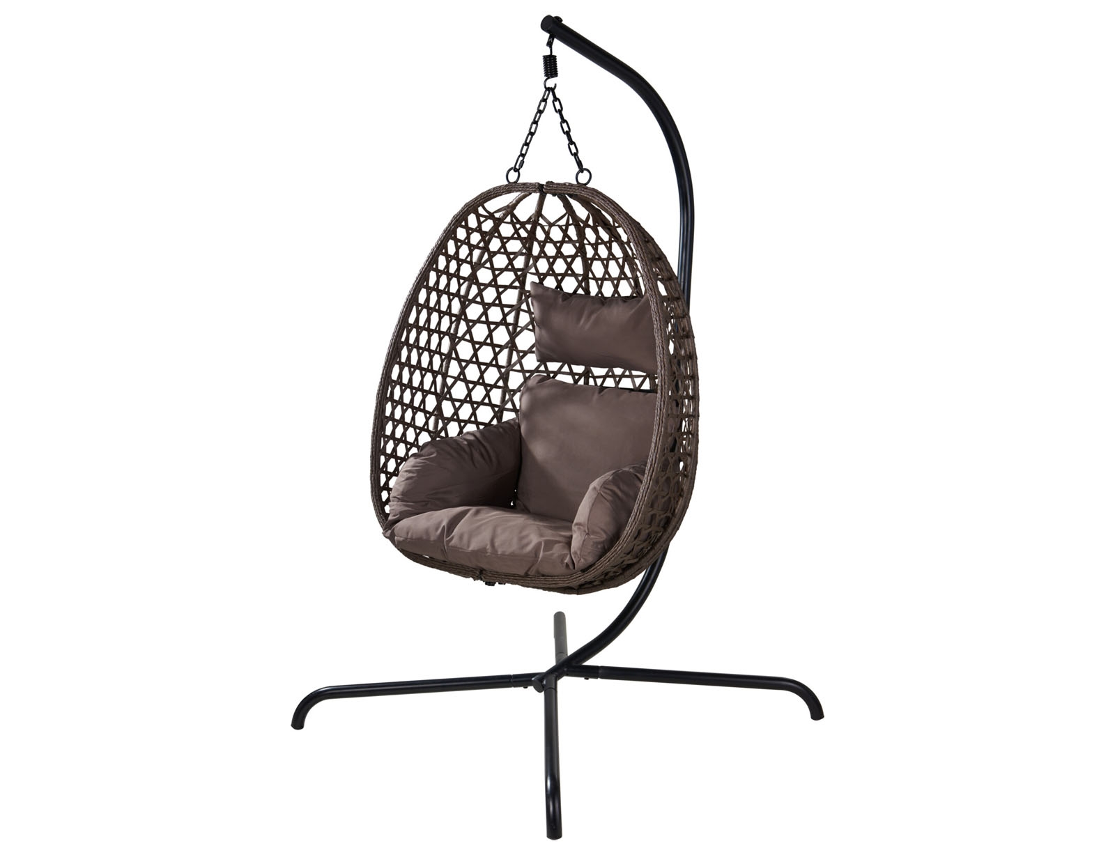 BOX37211 THE NETHERLANDS Έπιπλο κήπου & βεράντασ hanging chair rattan brown