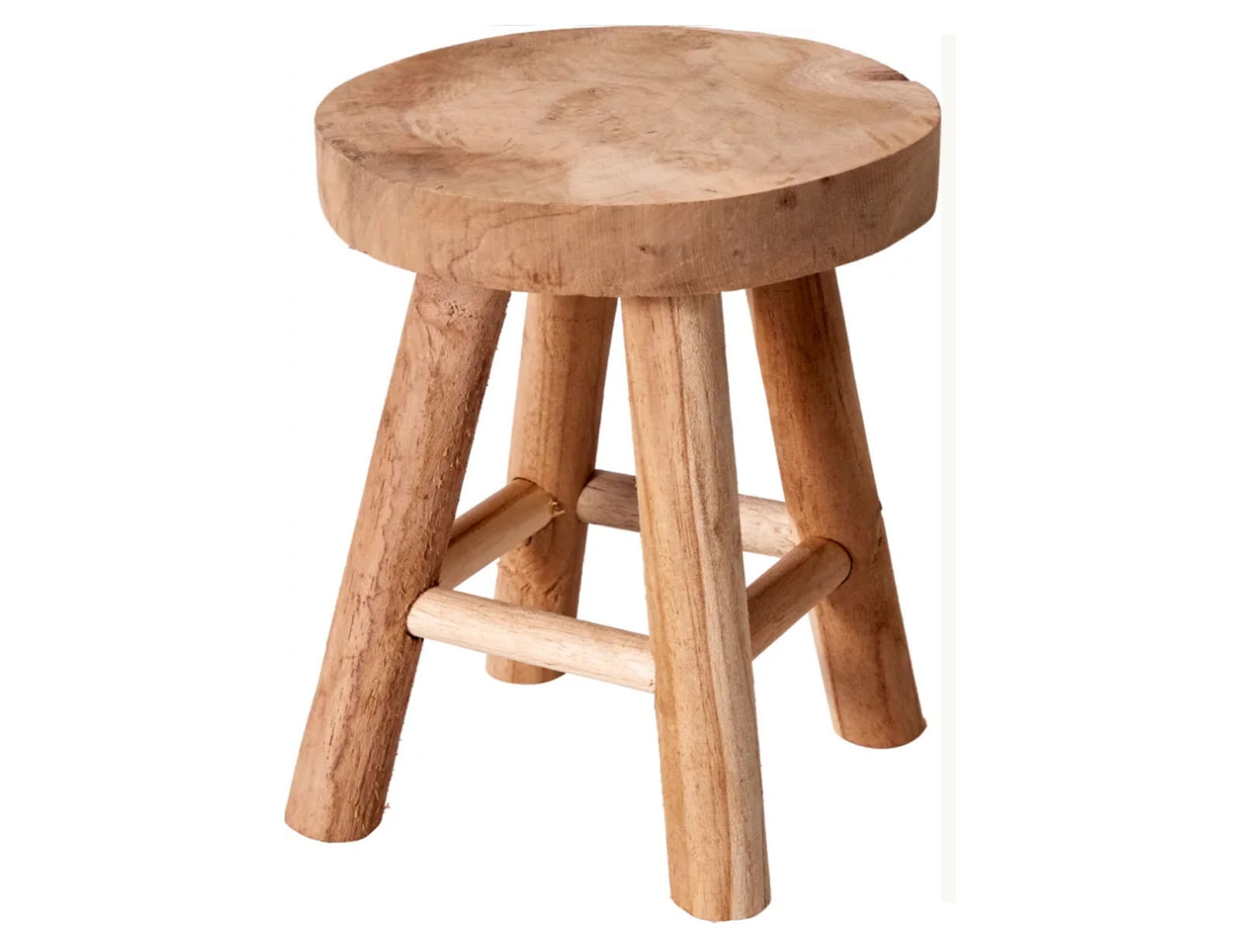 BOX37211 THE NETHERLANDS Σκαμπό stool teakwood round