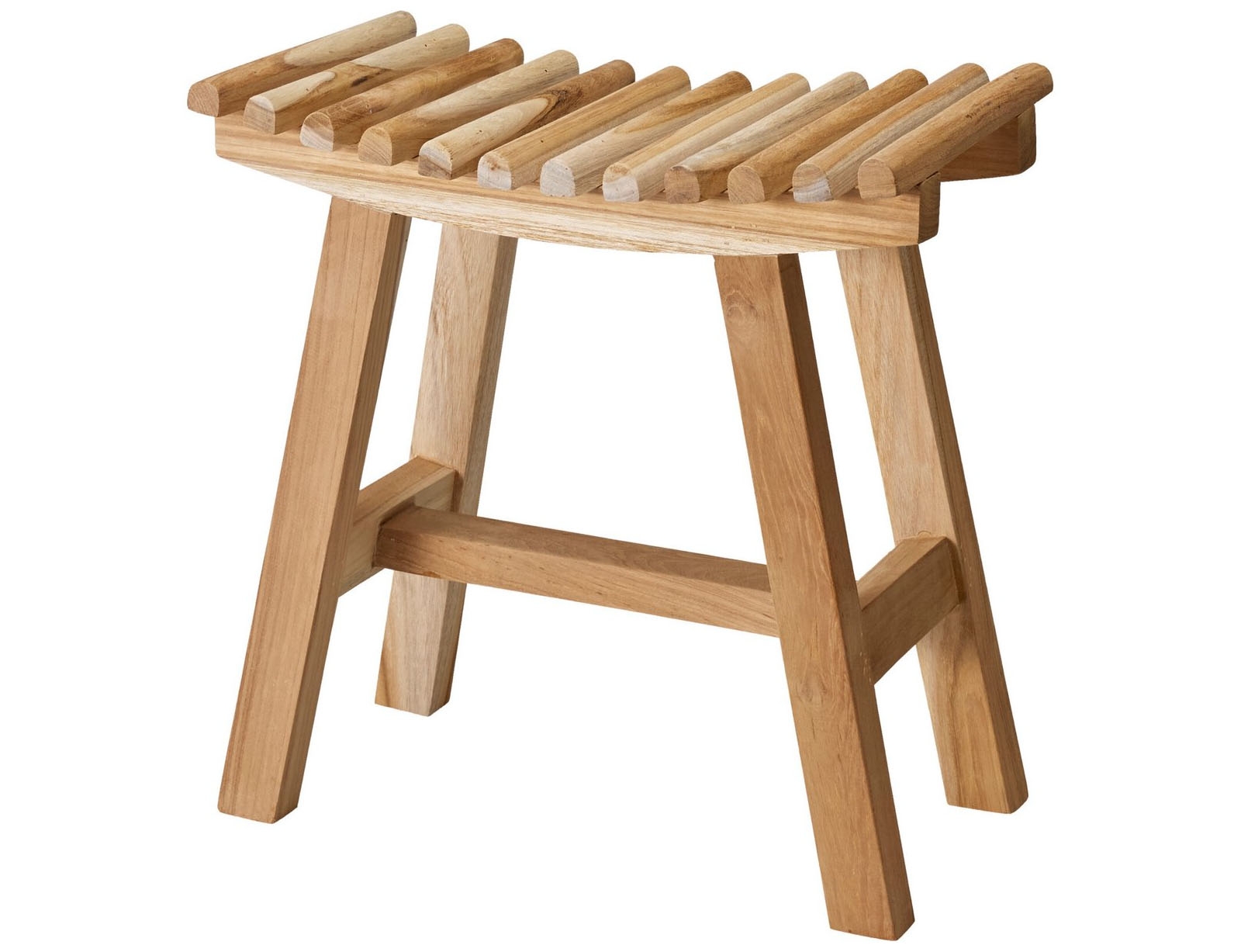 HOME & STYLING Σκαμπό stool teak 40x20x40cm