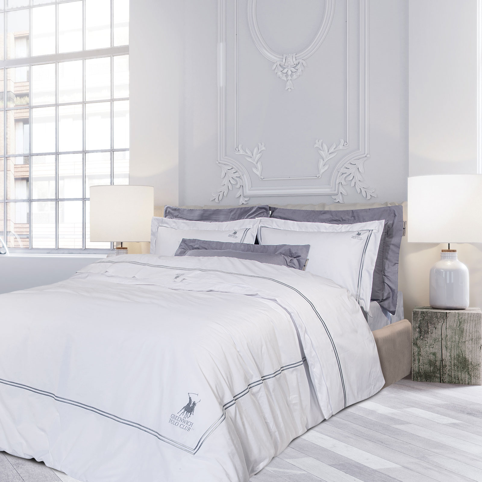 Σετ Σεντόνια Βαμβακοσατέν King 280×270εκ. Premium 2127 Greenwich Polo Club Ύφασμα: Βαμβακοσατέν