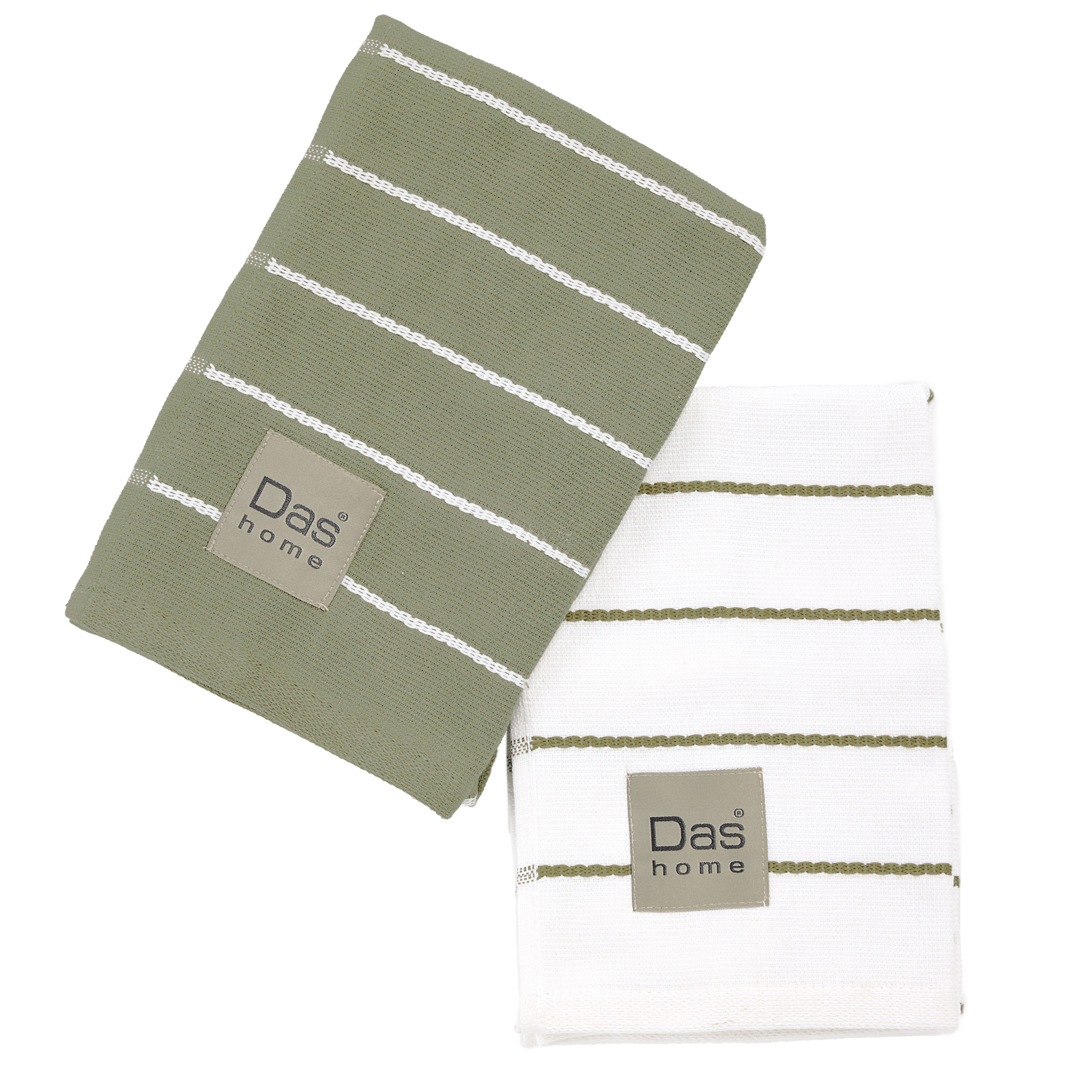 Das home σετ ποτηροπανα 2τμχ 40x60 0885 olive
