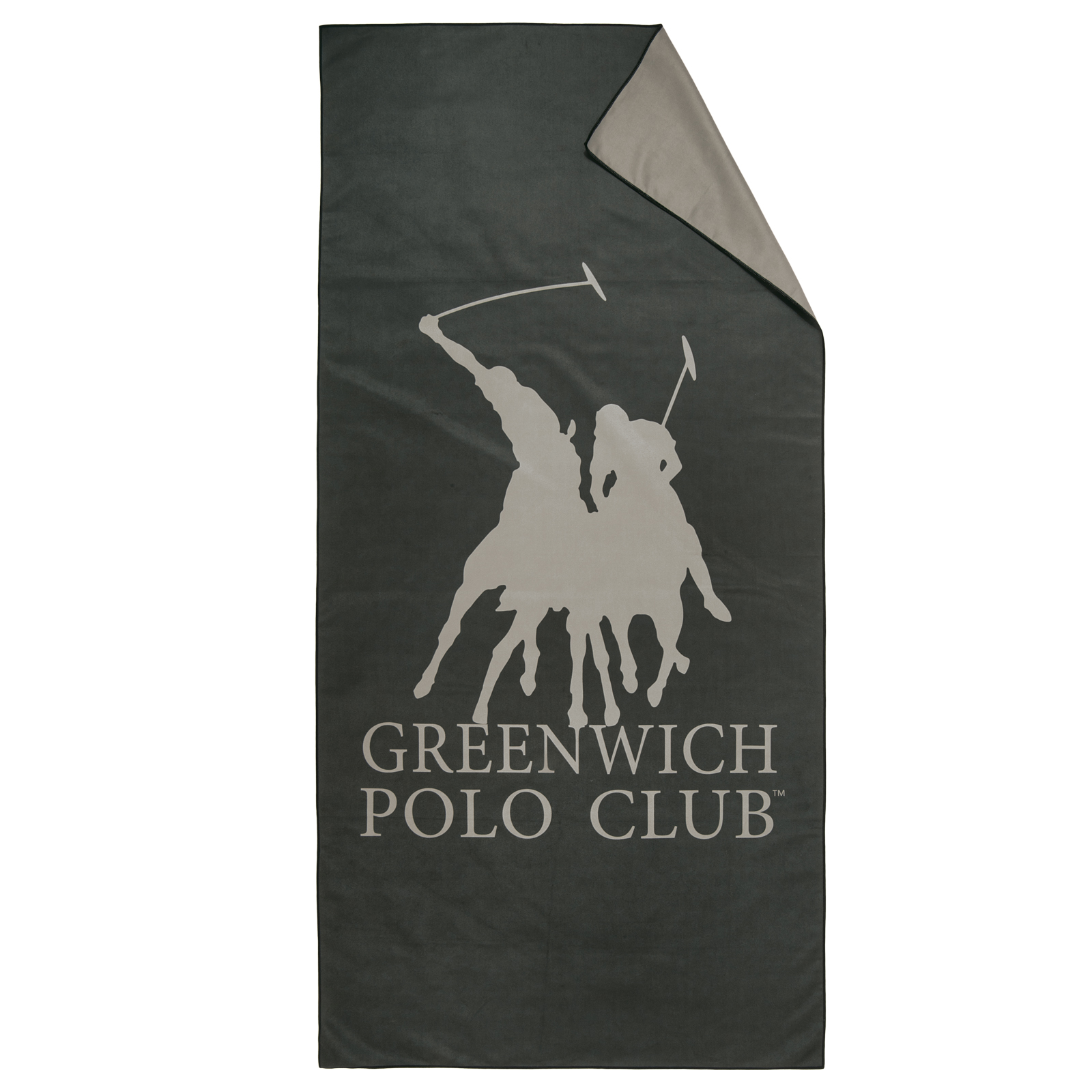 Greenwich polo club πετσετα θαλασσησ 80χ170 essential 5214 black, grey