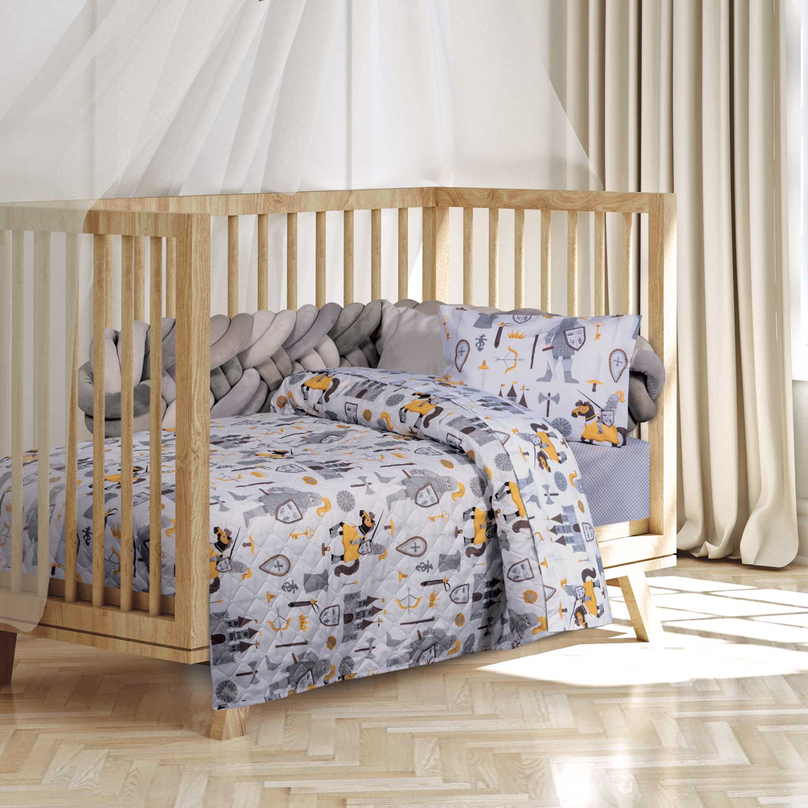 GREENWICH POLO CLUB Greenwich polo club κουβερλι κουνιασ essential 8861 cream, grey 120χ160