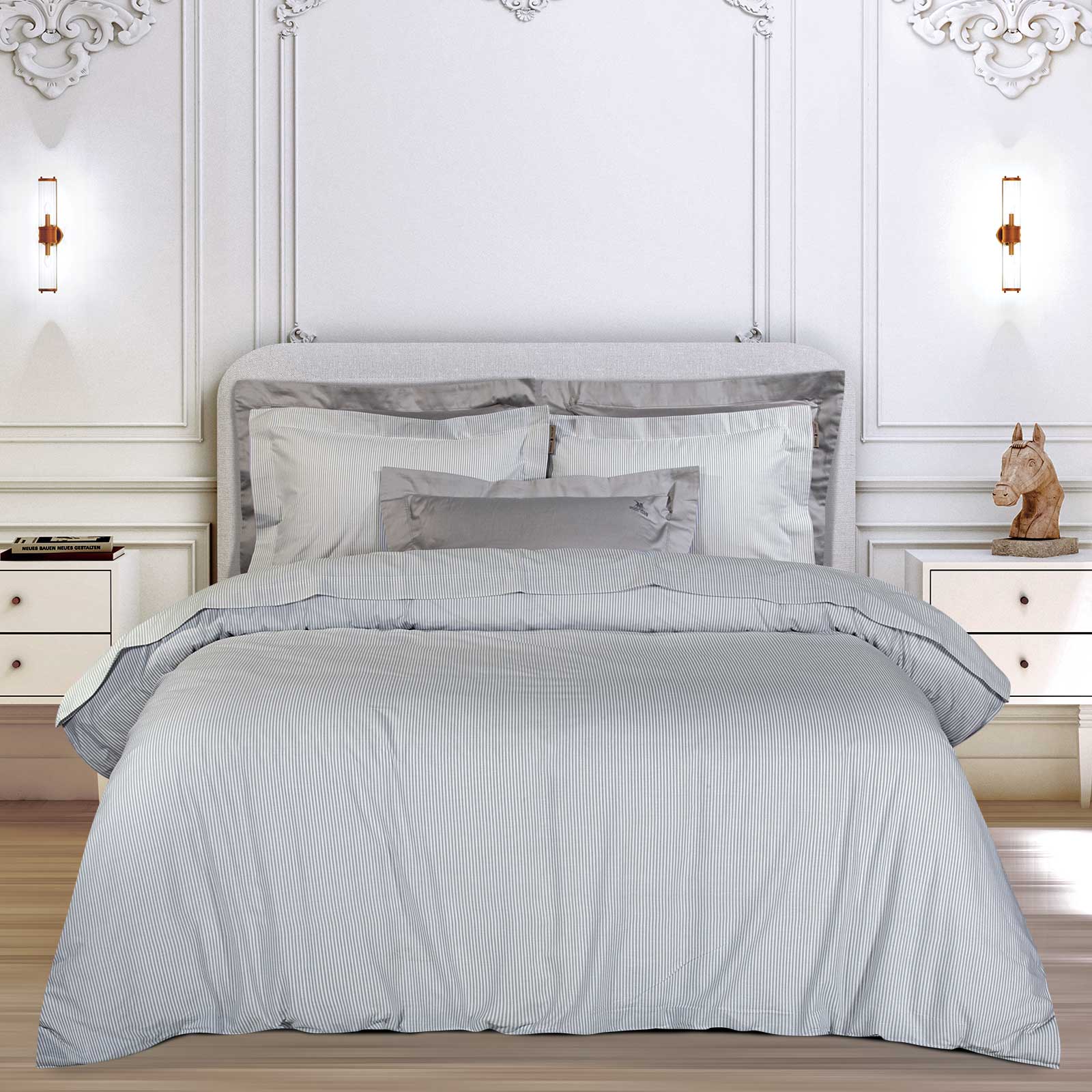 Greenwich polo club παπλωματοθηκη υπερδιπλh 220x240 loft 2388 grey