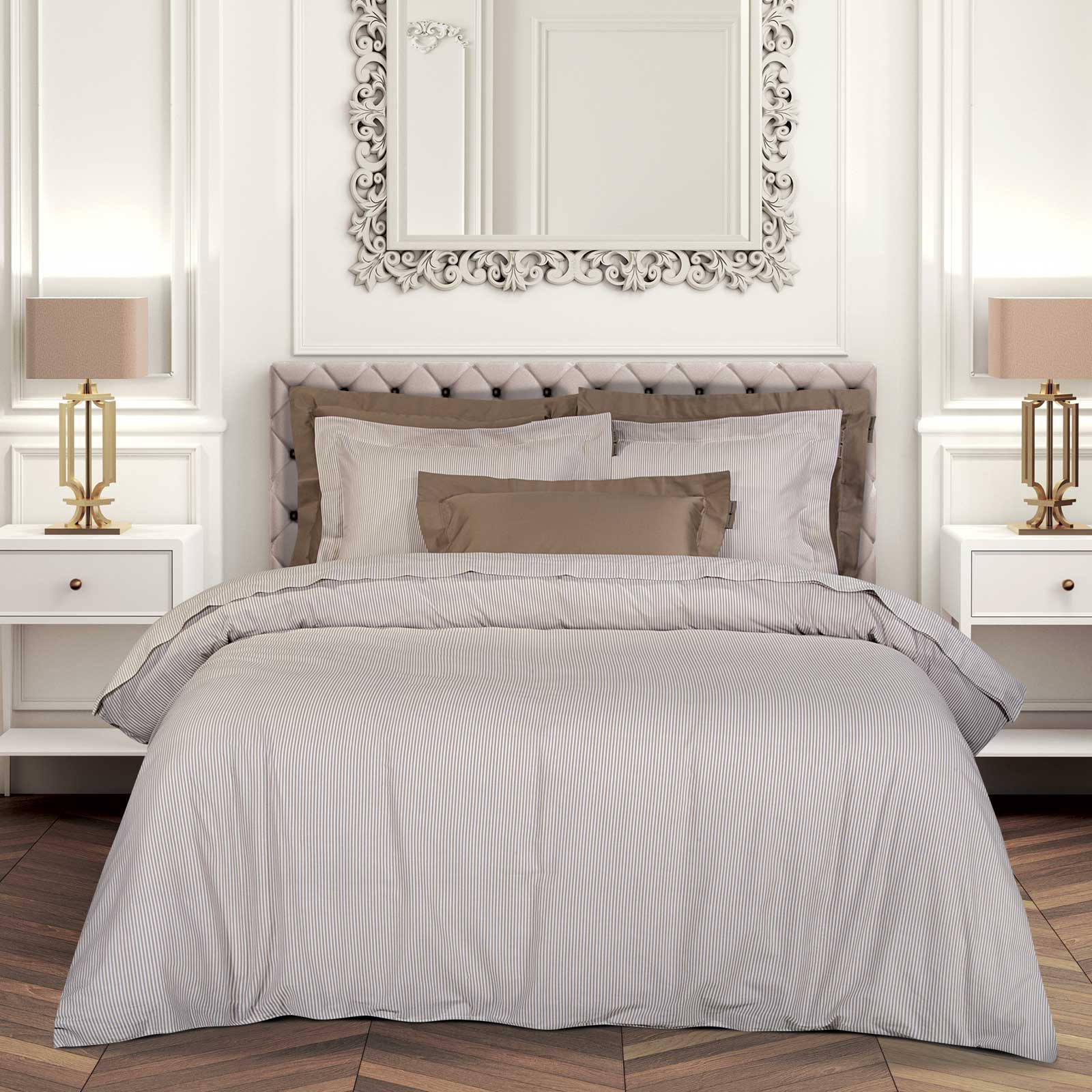 Greenwich polo club παπλωματοθηκη υπερδιπλh 220x240 loft 2389 taupe