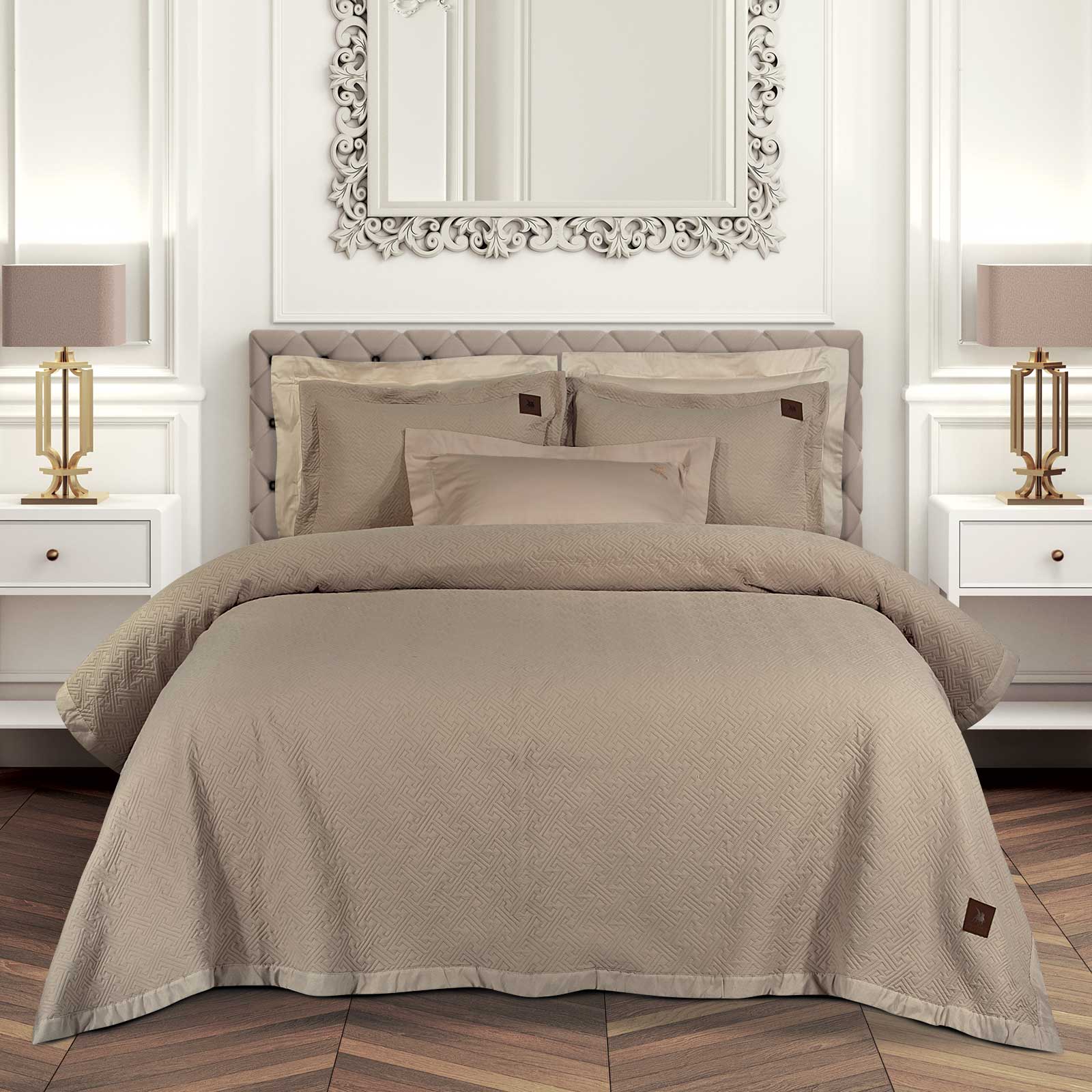 Greenwich polo club κουβερλι king essential 4452 taupe 240χ250