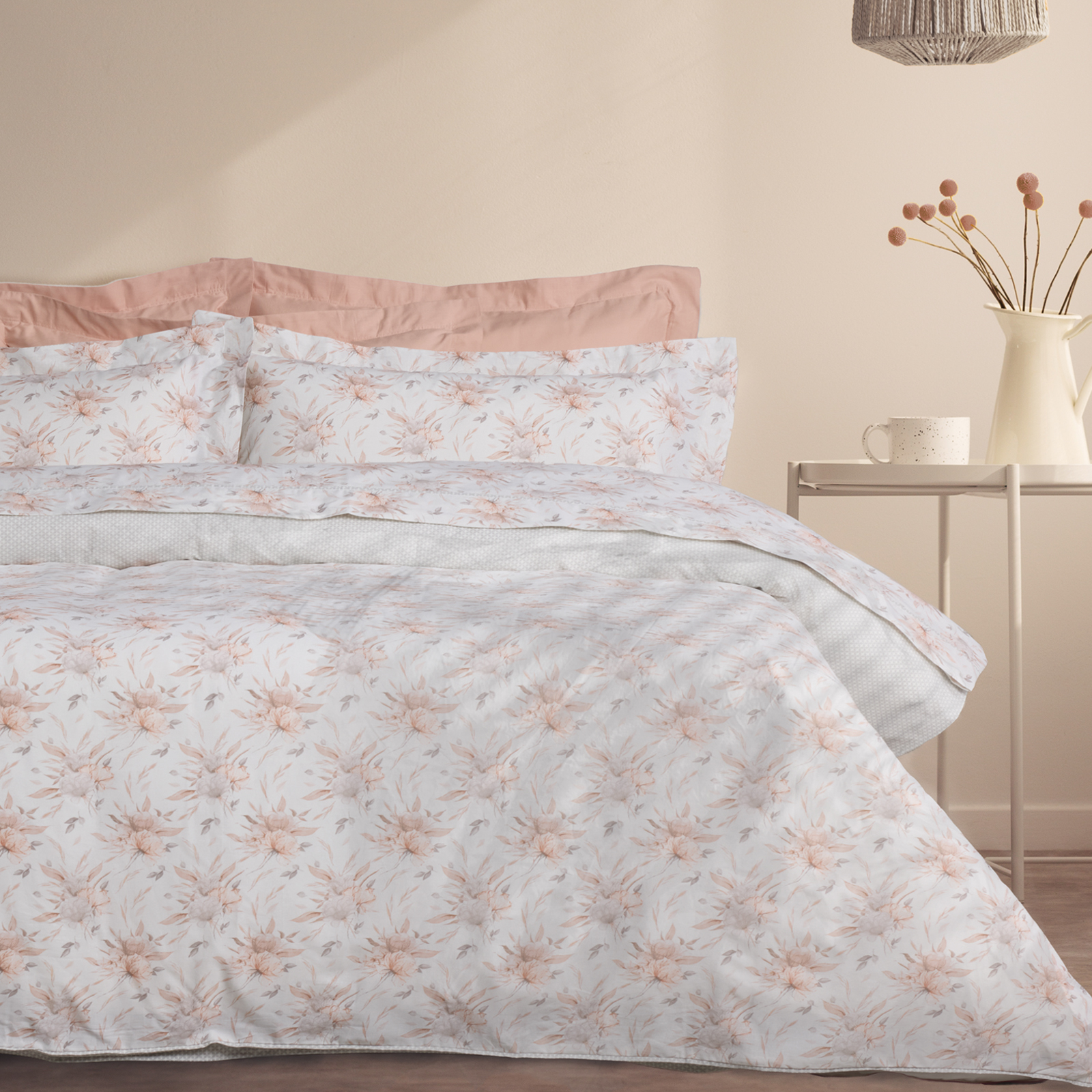 Das home σετ σεντονια υπερδιπλα daily 3181 cream, grey 240x260