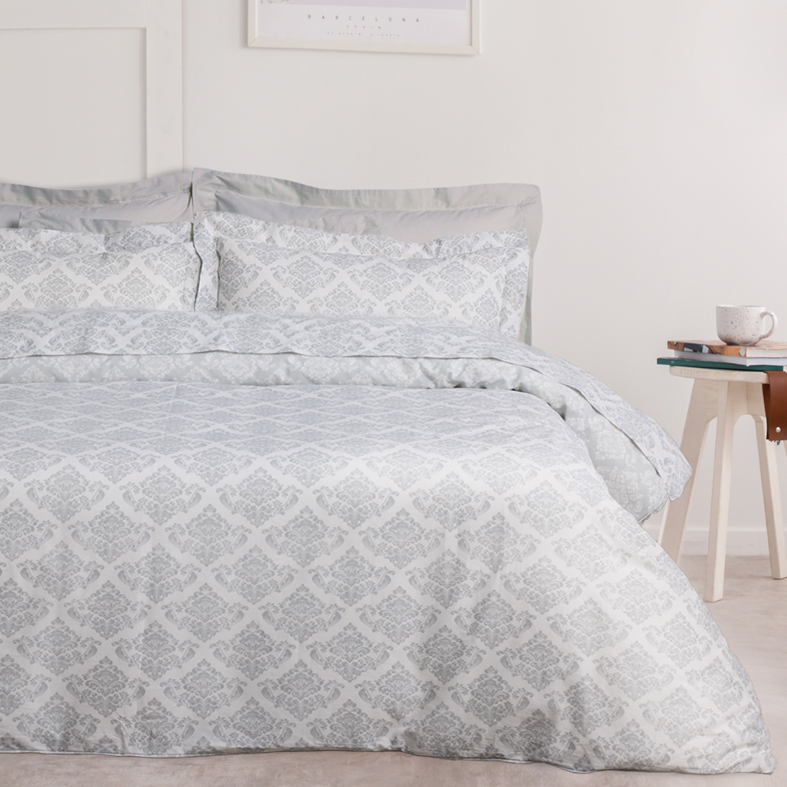 Das home σετ σεντονια υπερδιπλα daily 3182 ecru, grey 240χ260
