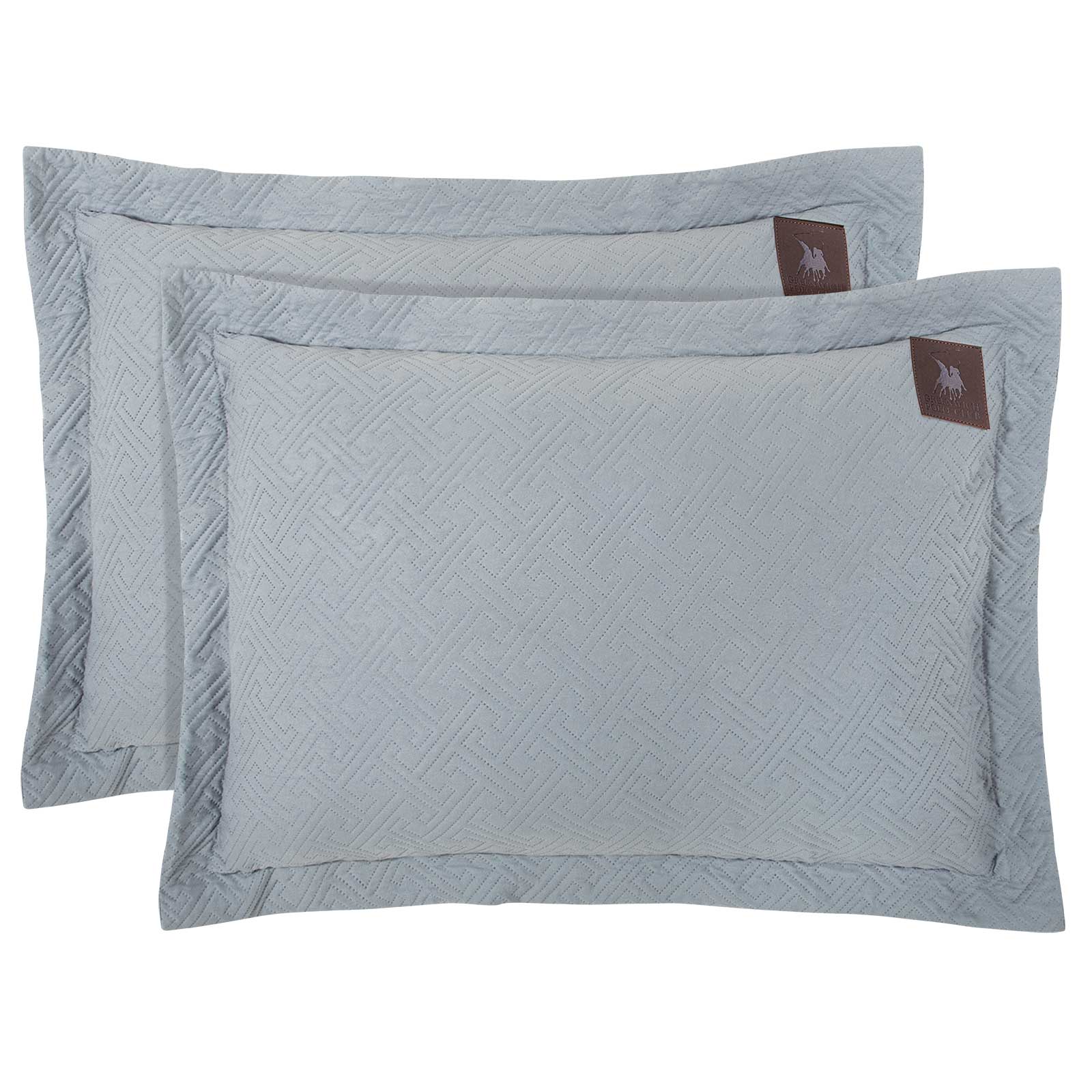 Greenwich polo club ζευγοσ μαξιλαροθηκεσ essential 4450 grey 50χ70+5